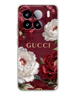 Чохол для Xiaomi Civi 5Pro з картинкою «Gucci — бордові троянди»