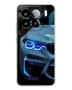 Чохол для Xiaomi Civi 5Pro з картинкою «Погляд BMW з синіми фарами»