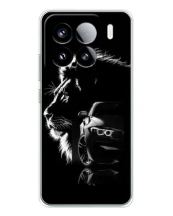 Чохол для Xiaomi Civi 5Pro з картинкою «BMW та лев»