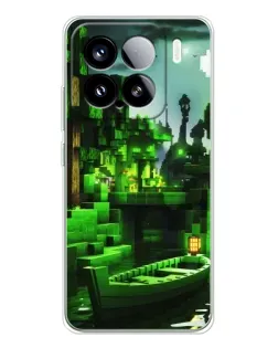 Чохол для Xiaomi Civi 5Pro з картинкою «Minecraft лісовий пейзаж»