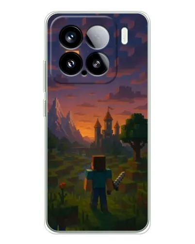 Чохол для Xiaomi Civi 5Pro з картинкою «Стів біля вежі» Чохол для Xiaomi Civi 5Pro з картинкою «Стів біля вежі»