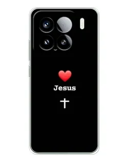 Чохол для Xiaomi Civi 5Pro з картинкою «Серце - Jesus»