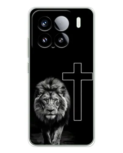 Чохол для Xiaomi Civi 5Pro з картинкою «Лев та Хрест»