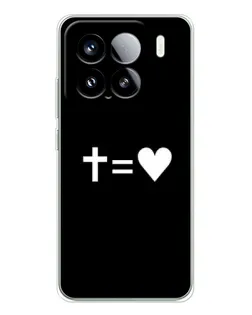 Чохол для Xiaomi Civi 5Pro з картинкою «Хрест та Серце»