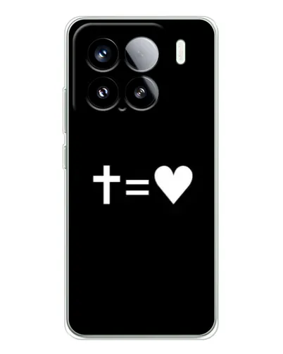 Чохол для Xiaomi Civi 5Pro з картинкою «Хрест та Серце»
