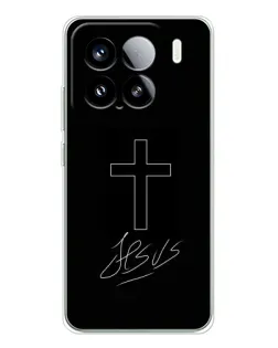 Чохол для Xiaomi Civi 5Pro з картинкою «Графічний хрест Jesus»