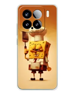 Чехол для Xiaomi Civi 5Pro с картинкой «Губка Боб повар»