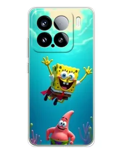 Чохол для Xiaomi Civi 5Pro з картинкою «Спанч Боб під водою»