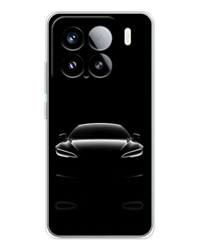 Чохол для Xiaomi Civi 5Pro з картинкою «Силует Tesla Night»