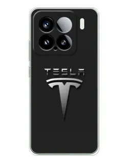 Чохол для Xiaomi Civi 5Pro з картинкою «Сталевий логотип Tesla»