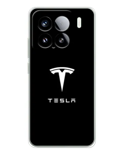 Чохол для Xiaomi Civi 5Pro з картинкою «Tesla White Logo»