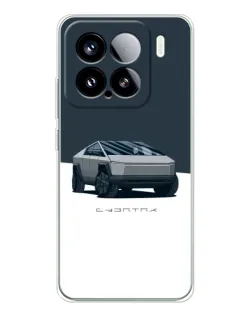 Чохол для Xiaomi Civi 5Pro з картинкою «Сріблястий Cybertruck Tesla»