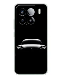 Чохол для Xiaomi Civi 5Pro з картинкою «Фари Tesla Night»