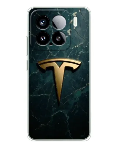Чохол для Xiaomi Civi 5Pro з картинкою «Мармурова Tesla Gold»
