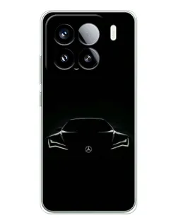 Чохол для Xiaomi Civi 5Pro з картинкою «Mercedes — силует авто»