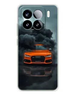 Чохол для Xiaomi Civi 5Pro з картинкою «Audi у хмарах диму»