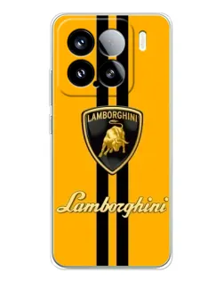 Чохол для Xiaomi Civi 5Pro з картинкою «Lamborghini Stripe жовтий»