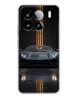 Чохол для Xiaomi Civi 5Pro з картинкою «Lamborghini золоті лінії»