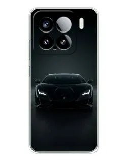 Чохол для Xiaomi Civi 5Pro з картинкою «Чорний Lamborghini Aventador»