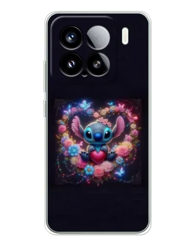 Чехол для Xiaomi Civi 5Pro с картинкой «Stitch в цветах»