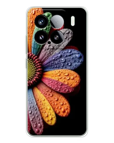 Чохол для Xiaomi Civi 5Pro з картинкою «Райдужна квітка»