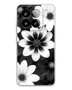 Чохол для Xiaomi Civi 5Pro з картинкою «Монохромні айстри»