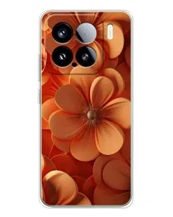 Чохол для Xiaomi Civi 5Pro з картинкою «Помаранчева макро квітка»