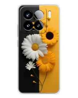 Чохол для Xiaomi Civi 5Pro з картинкою «Соняшник та ромашка»