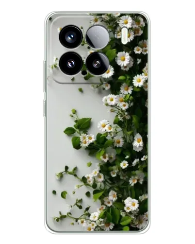 Чохол для Xiaomi Civi 5Pro з картинкою «Гілка дрібних білих квітів»