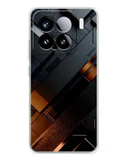 Чохол для Xiaomi Civi 5Pro з картинкою «Чорні геометричні блоки»