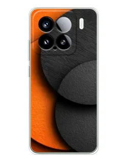 Чохол для Xiaomi Civi 5Pro з картинкою «Геометрія помаранчевих кіл»