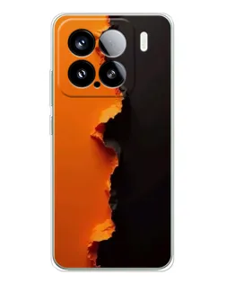 Чохол для Xiaomi Civi 5Pro з картинкою «Помаранчевий розлом»