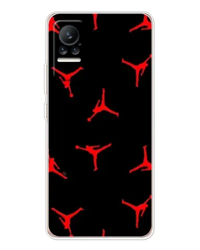 Чохол для Xiaomi Civi з картинкою «Jordan Red Pattern»