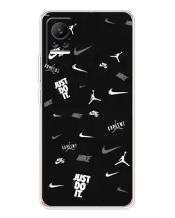Чохол для Xiaomi Civi з картинкою «Nike Black Pattern»