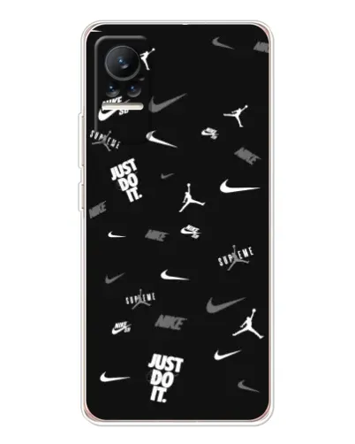 Чохол для Xiaomi Civi з картинкою «Nike Black Pattern»