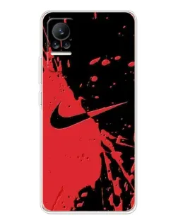 Чехол для Xiaomi Civi с картинкой «Красные брызги Nike» Чехол для Xiaomi Civi с картинкой «Красные брызги Nike»