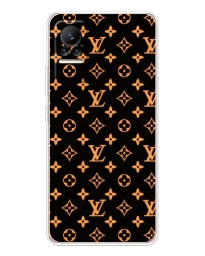 Чохол для Xiaomi Civi з картинкою «Золота монограма LV»