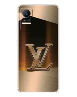 Чохол для Xiaomi Civi з картинкою «LV — золоте сяйво»