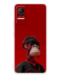 Чохол для Xiaomi Civi з картинкою «Bored Ape в червоному»