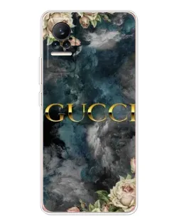 Чехол для Xiaomi Civi с картинкой «Абстрактные цветы Gucci»