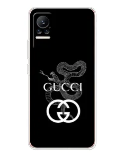 Чохол для Xiaomi Civi з картинкою «Gucci — срібна змія»