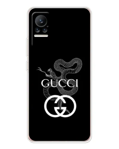 Чохол для Xiaomi Civi з картинкою «Gucci — срібна змія»