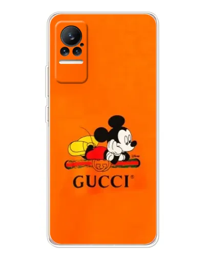 Чохол для Xiaomi Civi з картинкою «Міккі Маус Gucci — помаранч»