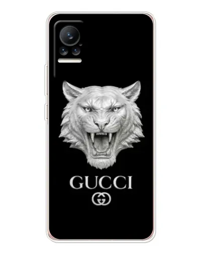 Чехол для Xiaomi Civi с картинкой «Gucci — серебряный лев» Чехол для Xiaomi Civi с картинкой «Gucci — серебряный лев»