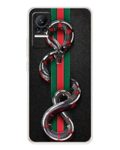 Чехол для Xiaomi Civi с картинкой «Gucci — змея на полосе» Чехол для Xiaomi Civi с картинкой «Gucci — змея на полосе»