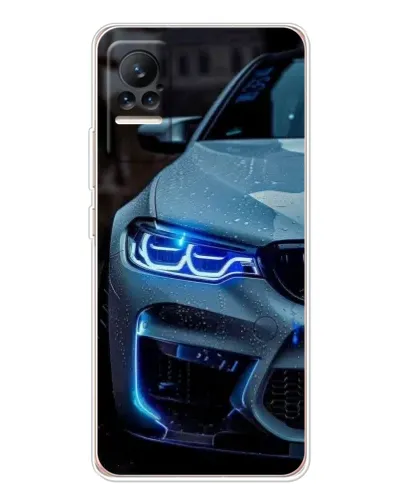 Чохол для Xiaomi Civi з картинкою «Погляд BMW з синіми фарами»