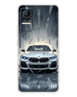 Чохол для Xiaomi Civi з картинкою «BMW у світлі фар»