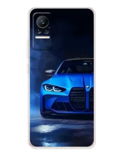 Чохол для Xiaomi Civi з картинкою «Блакитна BMW M4»