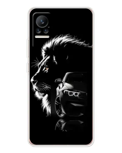 Чохол для Xiaomi Civi з картинкою «BMW та лев»