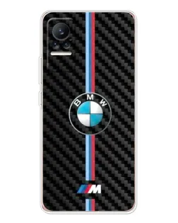 Чохол для Xiaomi Civi з картинкою «Емблема BMW та карбон»